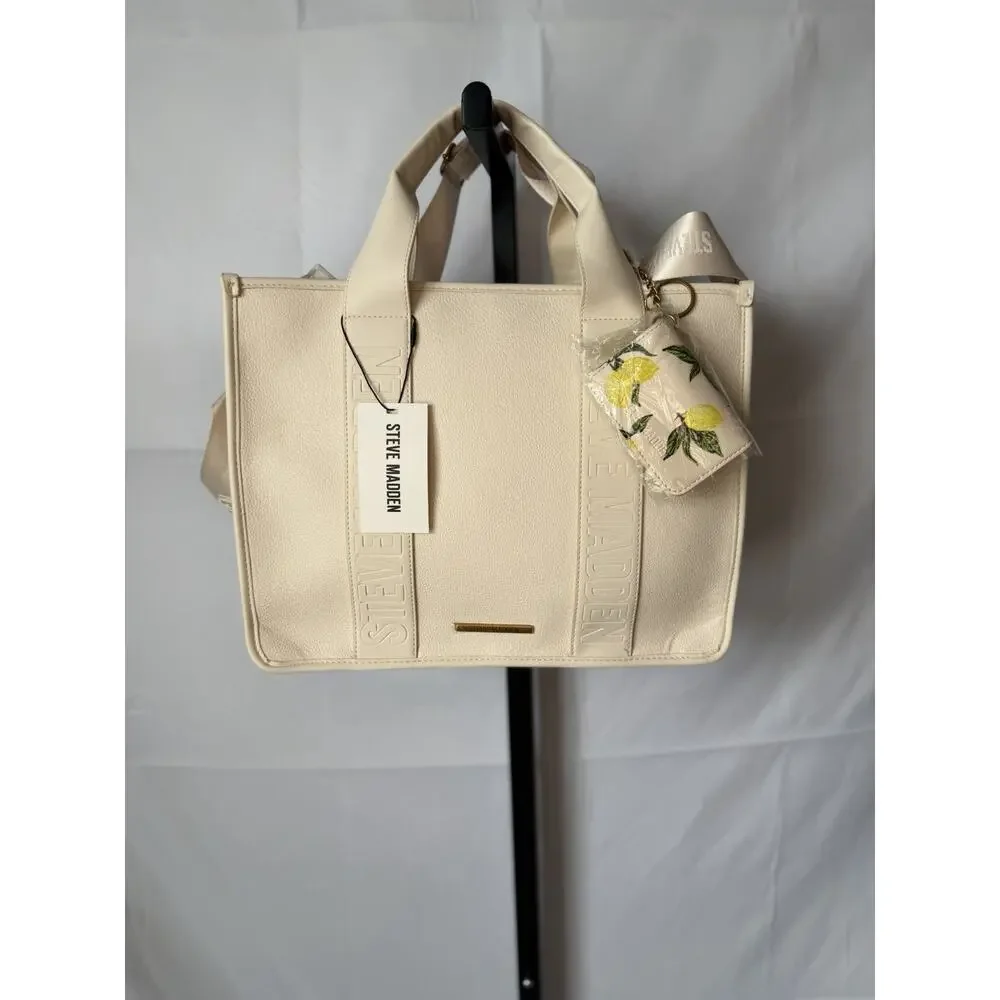 Steve Madden BWEBBER-EL Tote Bag In Cream
